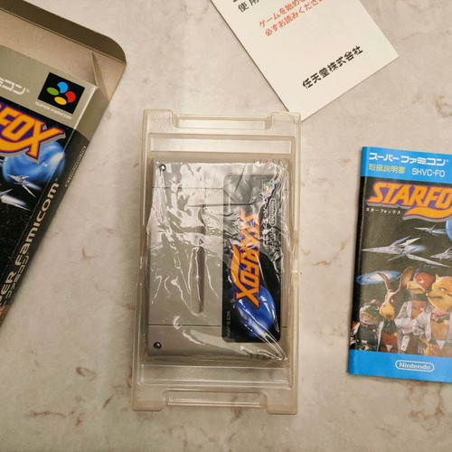 Starfox Super Famicom game used, Japanese edition