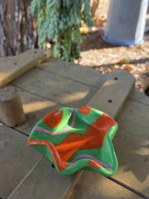 Handmade tealight candle holder