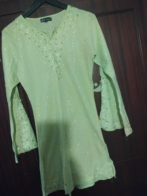Caftan sea green, like new, size S