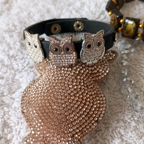 Bijou bracelets new with gift Swarovski bracelets and keychain