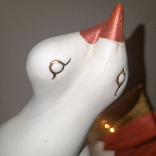 Ceramic duck used, decorative item