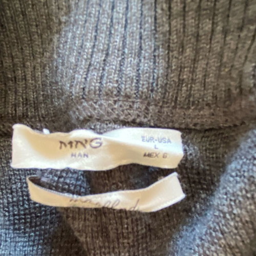Mango men's cardigan large like new gray