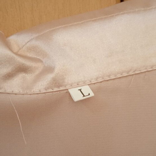 Satin blouse used, romantic pink, size L