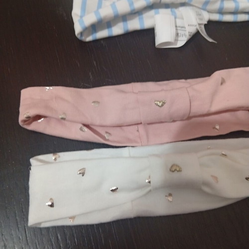 Set of 7 baby headbands, various designs, Mayoral and Orchestra