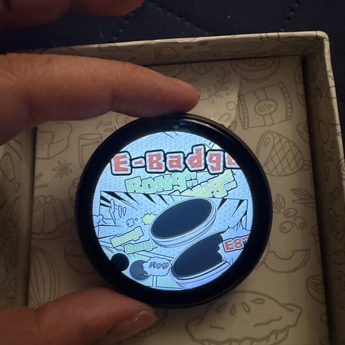 E badge electronic pin new