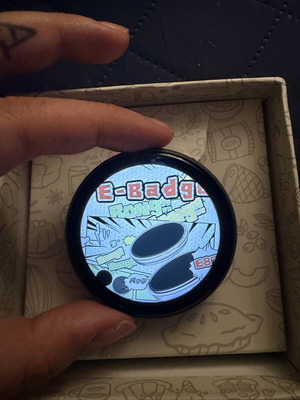 E badge electronic pin new