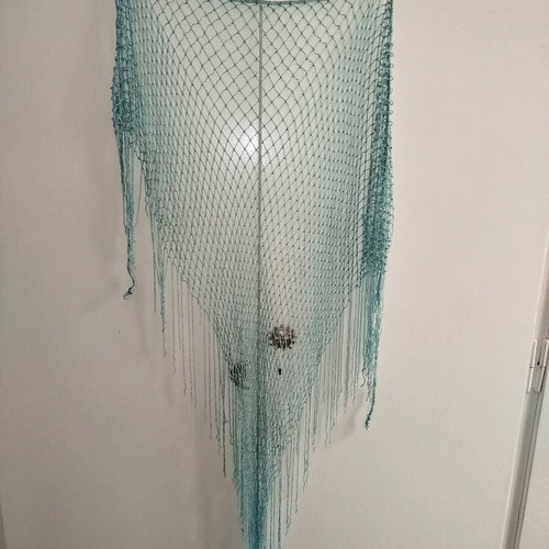 Blue Pareo Net like new, turquoise