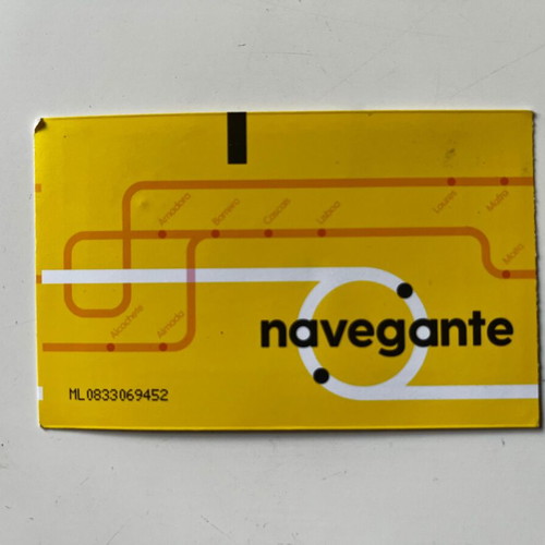 Lisbon Metro Ticket used 2026 Portugal