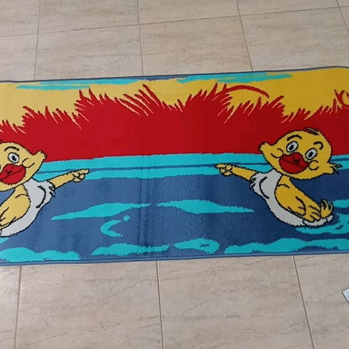 Children's rug set new for bedroom, synthetic yarns