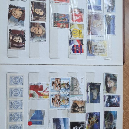 Album with Greek and foreign stamps like new