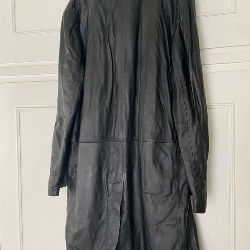 Arma leather men's coat used, size 50, black