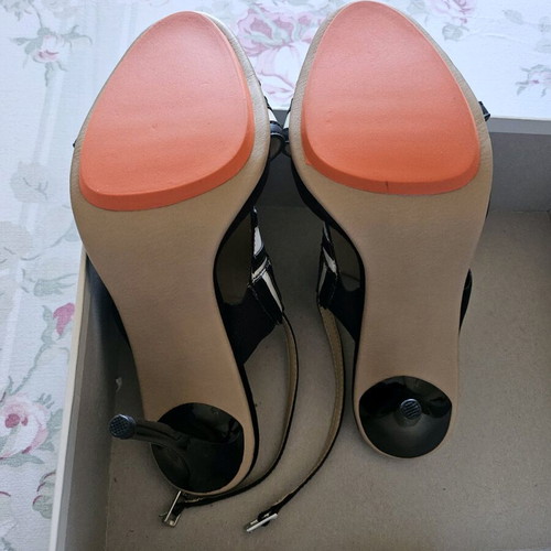 Women slingbacks gx by GWEN STEFANI new, size 39, black-white
