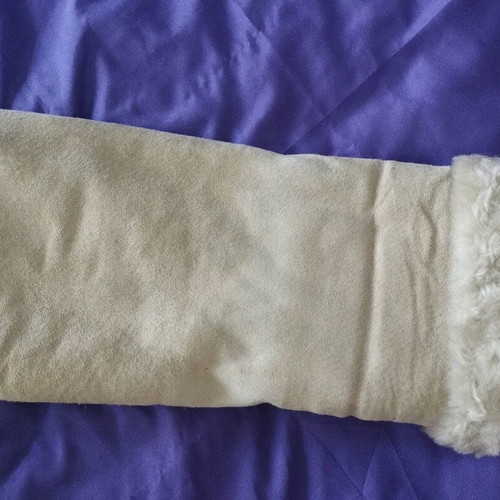 Event leather jacket used, beige, size M