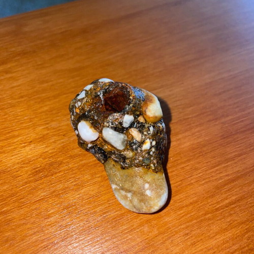 Conglomerate rock new with natural cavity