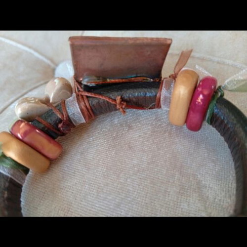 Little Prince jewelry set with vintage leather bracelet and pendant