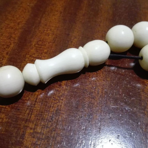 Worry beads made of authentic bull horn like new