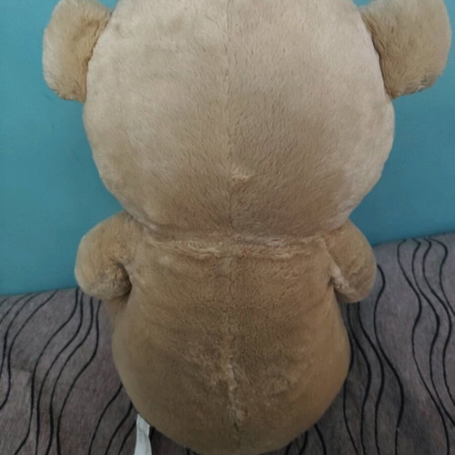 Large teddy bear with hearts used