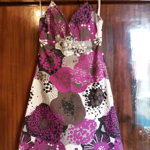 H&M midi backless dress like new with neck tie