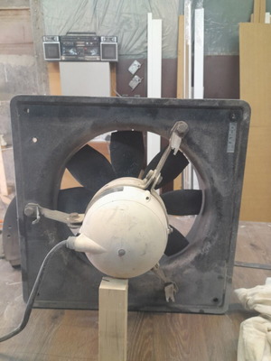 Powerful three-phase fan used