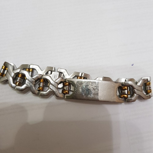 Men's bracelets made of steel used