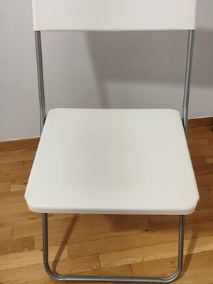 IKEA Jeff сгъваем стол комплект от две, като нов, метална рамка и пластмасово седалка