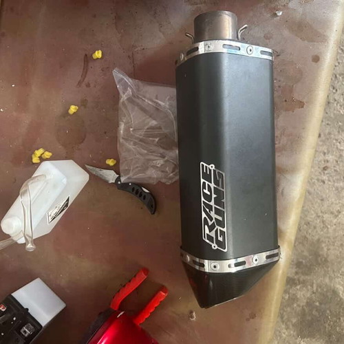 Raceguns F50 exhaust used with scratches
