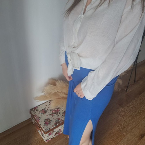 Maxi skirt blue BSB like new, size M 38 10