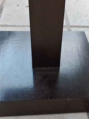Solid Oak Square Coffee Table, Wenge finish