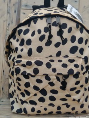Women's backpack new, polyester, black and beige
