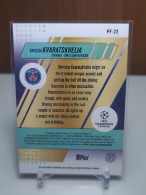 Topps Finest 2026 Prized Footballers Khvicha Kvaratskelia κάρτα σαν καινούργιο