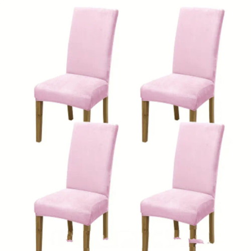 Chair cover new, pack of 4, pink