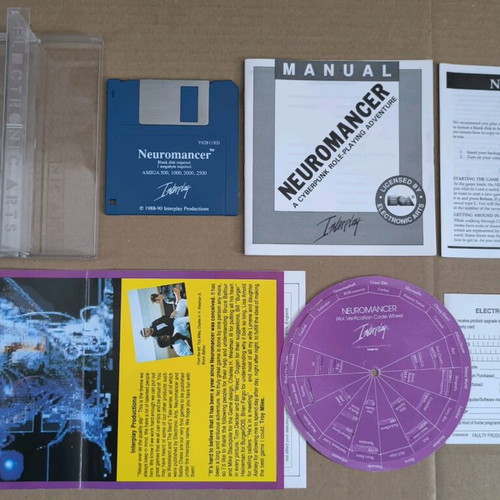 Neuromancer Interplay Amiga game like new, complete in case