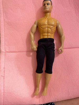 Action Man vintage figure with movable head and working eyes, used