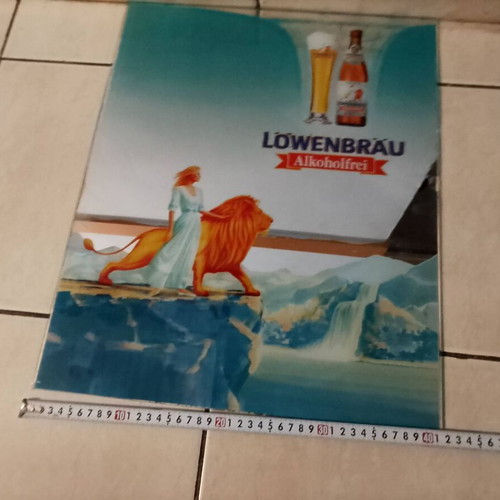 Lowenbrau Brewery Promotional Mirror 1980 Like New