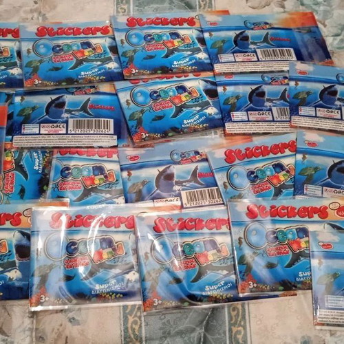 Collectible album and 20 sticker packs Ocean World new