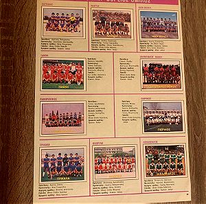 Σελίδα ομάδων Β εθνική Ποδόσφαιρο 1983 πανινι