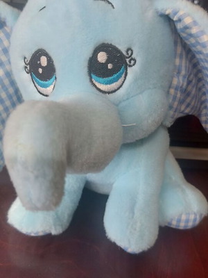 Plush Elephant 20x20 like new