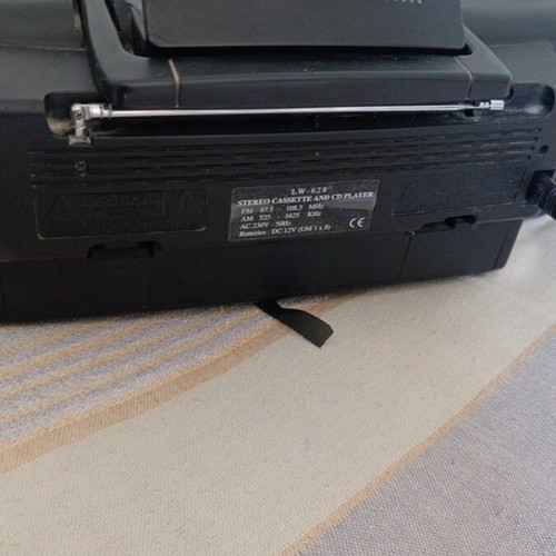 Radio cassette player CD used with battery operation and CD door issue
