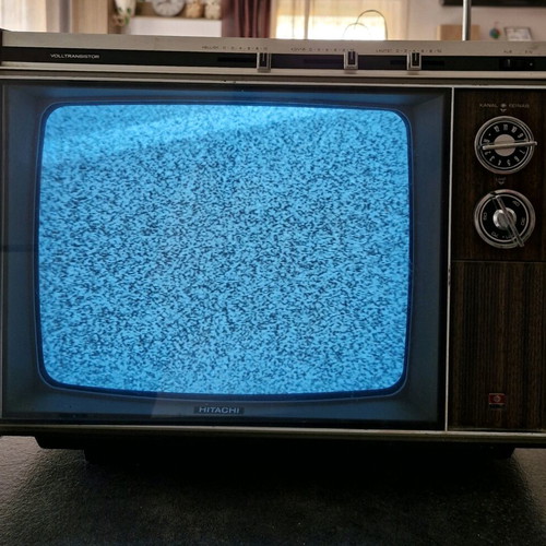 Hitachi TU-75A vintage television used, authentic made in Japan