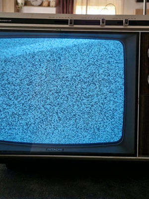 Hitachi TU-75A vintage television used, authentic made in Japan