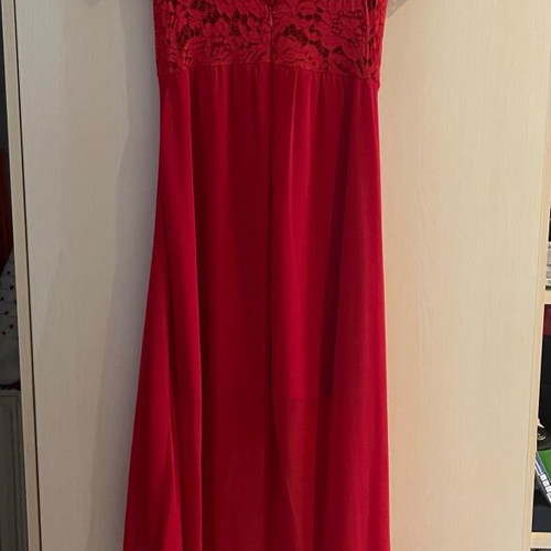 Italian dress new, red, one size