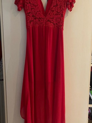 Italian dress new, red, one size