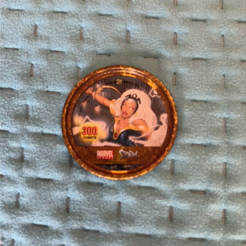 Tapa used Marvel Storm collectible tag