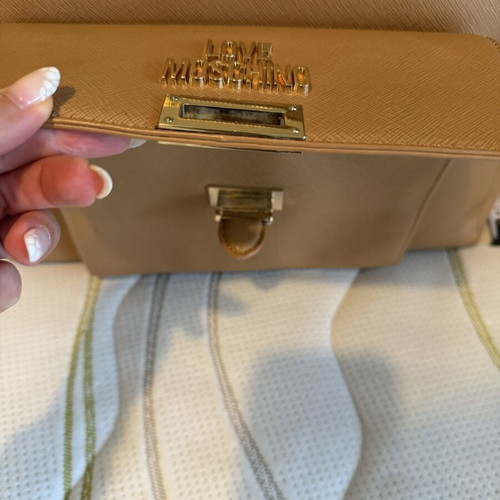 Moschino tote bag like new, tabac color with pockets