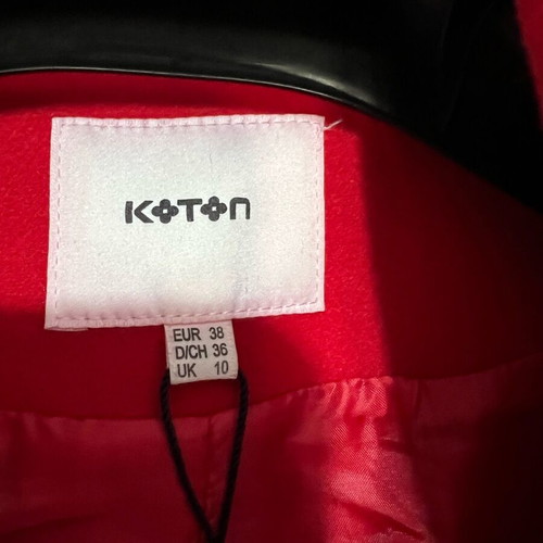 Red Koton coat size 38 like new