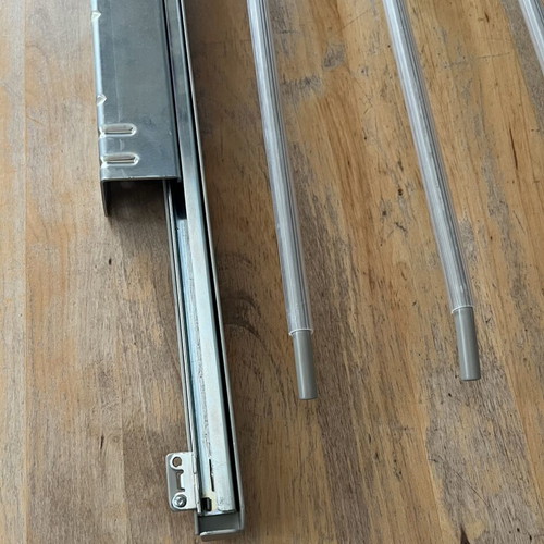 Komplement IKEA 18079 sliding metal wardrobe rack for pants organization