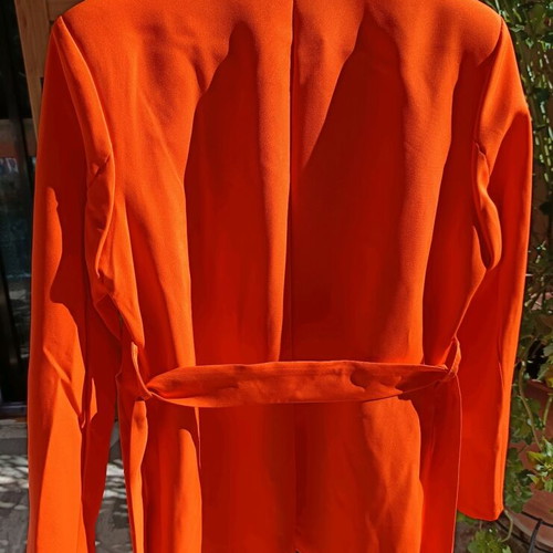 Suit set unused, orange, size S/M, made in Italy