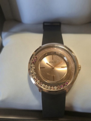 Loisir Dazzling women's wristwatch, black strap