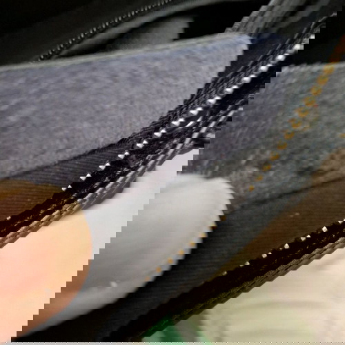 Τσάντα χειρός μαύρη γνήσιο δέρμα καινούργιο