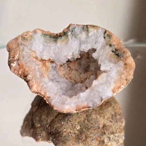 Geode Quartz Stone new from Morocco, set of 2 pieces